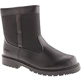 Totes Stadium Mens Waterproof Insulated Side Zip Winter Snow Boot Black