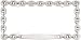 Chain-Link License Plate Frame