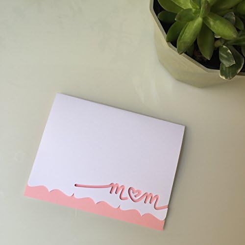 Mother's Day Card, Simple Mother's Day Card, Mom, Pink