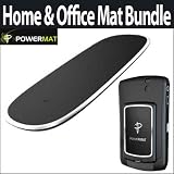 Powermat PMM-HO100 Home & Office Mat (Black) Bundle With Powermat Receiver Li-Ion Battery Door for Blackberry Curve 8300 Black