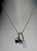 Grand Piano and Violin 16 Necklace with Crystal Accents