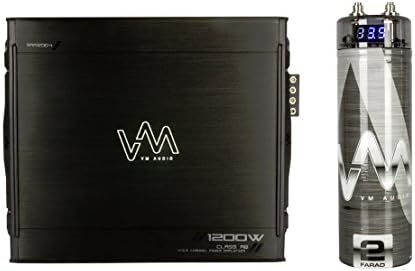 VM Audio SRA1200.4 1200W 4 Channel Car Amplifier Power Amp MOSFET + Capacitor