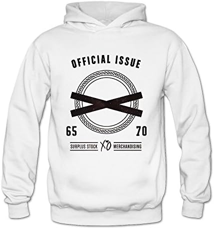 Shaningway Women's Official Issue Xo The Weeknd Hooded Sweatshirts White