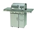 Vantage 6804T Stainless Steel 4-Burner Propane Gas Grill, with Side Burner