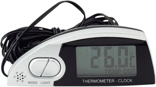 INSIDE OUTSIDE THERMOMETER CLOCK