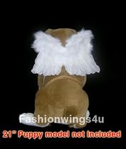 White Feather Angel Wings for Pets: Dogs/Cats Photo Props/Costume. FREE US SHIPPING