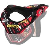 Leatt Kevin Windham GPX Signature Edition Pad Kit Neck Brace MX Motorcycle Body Armor Accessories w/ Free B&F Heart Sticker Bundle - Red