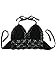 Persun Women Spaghetti Strap Crochet Cropped Cami Bralette Top