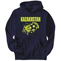 Hoodie Mens Navy Blue " ALL SOCCER Kazakhstan " Countries