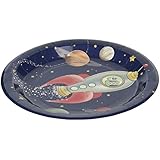 Ginger Ray Space Adventure Party Spaceship Paper Kids Plates, Mixed