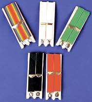 Suspenders 1890S Red Costume Accessory