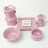 お香立て ペット仏具　オリジナル陶器仏具セット　ピンク　祈りの香立て付　/　うさぎちゃんなどのご供養に