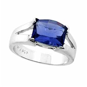 Silver Prong set TANZANITE Ring Size 7 NEW!!!! by SilverSpeck.com