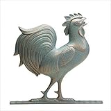 IMAGE OF Rooster 46” Weathervane-Gold/Bronze