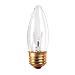 Bulbrite 40W 120V Incandescent Torpedo Chandelier Bulb B10 bulb
