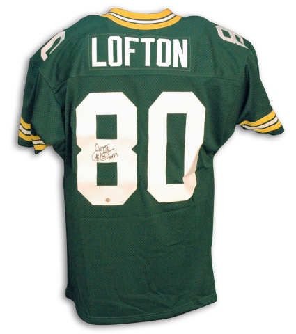 James Lofton Green Bay Packers Autographed Green Throwback Jersey with HOF 03 Inscription