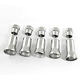 Silver Tone Iron Tire Valve Cover Caps and Rim Lock