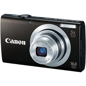 PowerShot A2400 16MP Digital Camera with 5x Optical Zoom-Black (6188B001) -