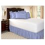 New Queen Size Dust Ruffle / Bed skirt, Blue