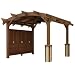 Sonoma Cedar Arched Pergola - 10x10 - Mocha