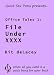 Search : File Under XXXX (Office Tales)