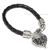 Brighton Style Braille Heart Bracelet