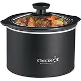 Crock-Pot SCR151 1-1/2-Quart Round Manual Slow Cooker, Black