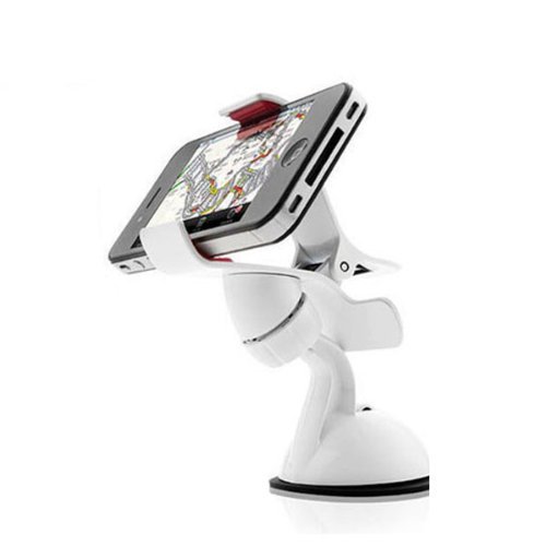 Zeimax Clipper Car Mount Universal Vehicle Swivel Holder For Samsung Galaxy Note 2 N7100 (White)