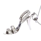 Sterling Silver CZ Fancy Shoe Pendant