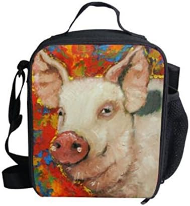 New Brand Children Lunch Bag Original Tiger Style Thermal Bag For Food Outdoor Shoulder Lunchbox Lancheira Escolar - Pink