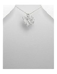 CZ Pendant Necklace In 92.5 Sterling Silver