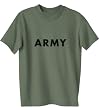 ARMY Short Sleeve T-Shirt - Authentic Military Style Physical Training T-Shirt in military green