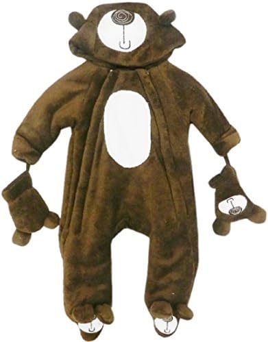 Baby Bear Microplush Snowsuit for Infants 3-6 Months