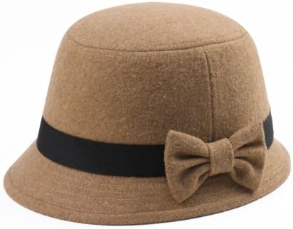 Infinity Selections Women's Wool Felt Cloche Hat-Helen-11980034