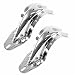 VW Bug Beetle Chrome Rear Deck lid Hinges Pair