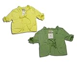 フリルがお上品の半袖ボレロ（濠Du)イエロー85cm