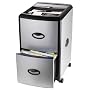 Storex Metal and Plastic Wheeled Filing Cabinet with Roll-Away Cover, Black/Silver (61352U01C)