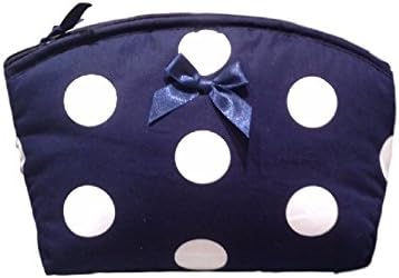 Best Gift Zip Cosmetic Bag 100% Cotton Polka Dot Collection_Naraya