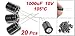 uxcell 20 x 1000uF 10V 105C Radial Electrolytic Capacitor 8x11mm