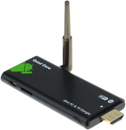 ONVO(TM) CX-919 Rockchip RK3188T Cortex A9 Quad Core Android 4.2.2 OS Mini TV BOX Dongle HDMI 2G/8G Full HD 1080P Bluetooth BT/HDMI/External Wifi Antenna - Black