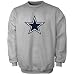 Mens Dallas Cowboys Ash Premier Logo Sweatshirt - M