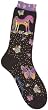 Laurel Burch Socks - Mythical Mares-Black