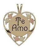 Black Hills Gold 10K Te Amo Heart Pendant