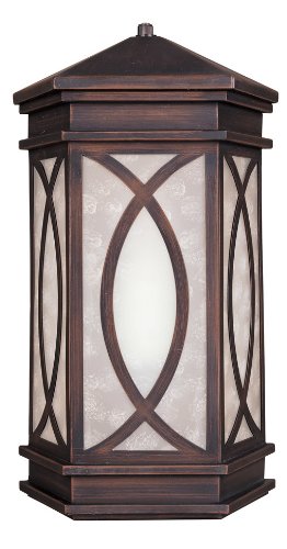 World Imports Lighting 9192-87 Beausoleil Outdoor 1-Light Wall Sconce, Aged Copper Patina, 9-Inch Width 14-3/4-Inch Height 5-Inch Extension