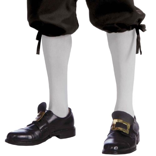 Colonial Knee High White Socks - Adult Std.