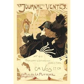 Journal des Ventes Vintage French Advertising - Mini Metal Wall Sign Retro Art 15cms x 20cms