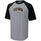 Nike Iowa Hawkeyes Ash Classic Raglan T-shirt