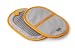 Kuhn Rikon Non-Slip Pot Holders Set of 2, Grey/Orange