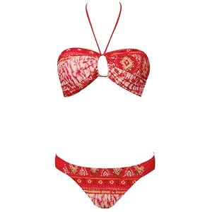 Buy NSB103 2pc Bikini Set Ethnic Orange by Marina West