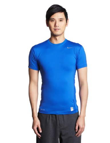 NIKE Herren T-Shirt CORE COMPRESSION, varsity royal/flint grey, XL, 269603-493 Preisvergleich